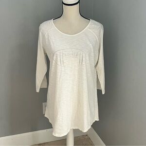 Alternative Cream Smocked Football 🏈 3/4 Sleeve Tunic